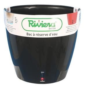 RIVIERA Pot rond Eva New en plastique ?46cm - 49l - Noir