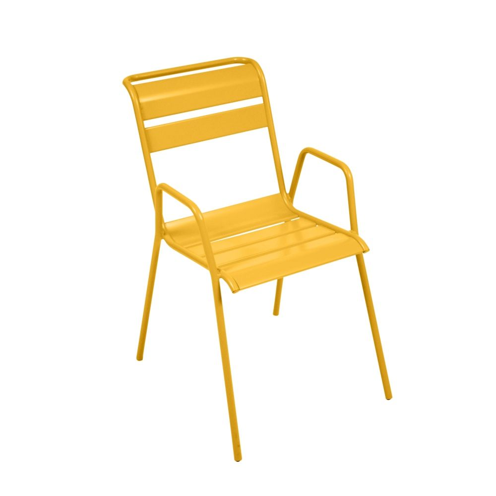 Chaise empilable Fermob Monceau acier miel