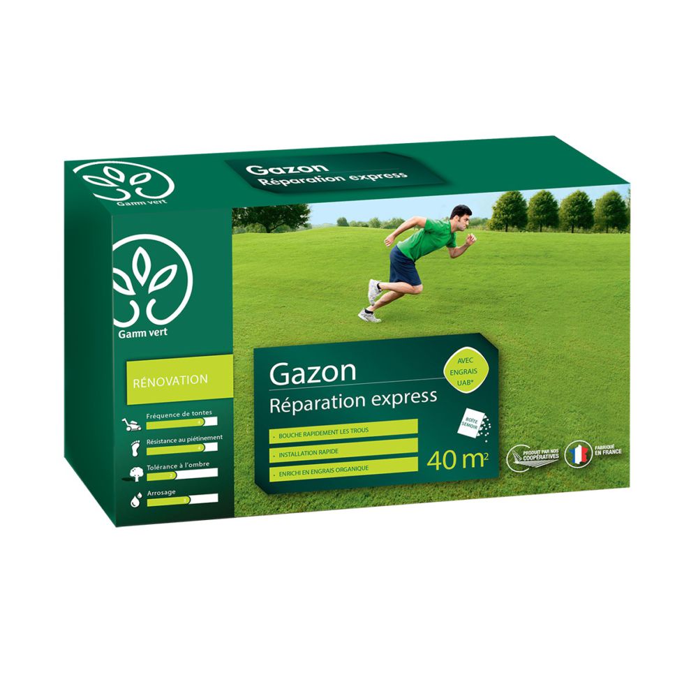 Gazon Réparation Express 1Kg avec engrais - Pour 40m2
