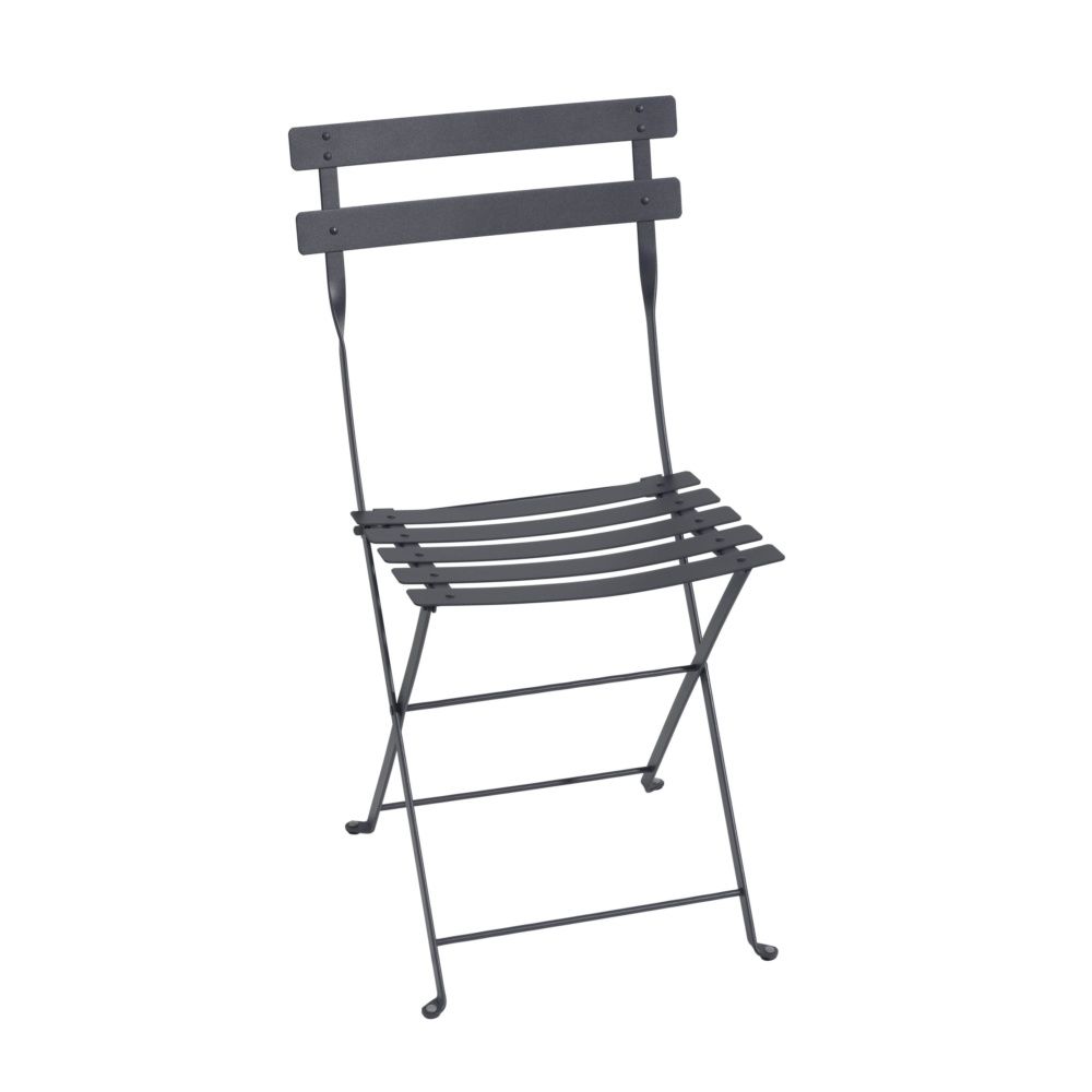 Chaise de jardin Fermob Bistro pliable - Carbone