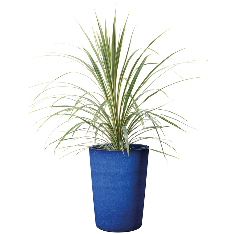 Pot rond haut bleu gamme Flamenco Ø 25 cm
