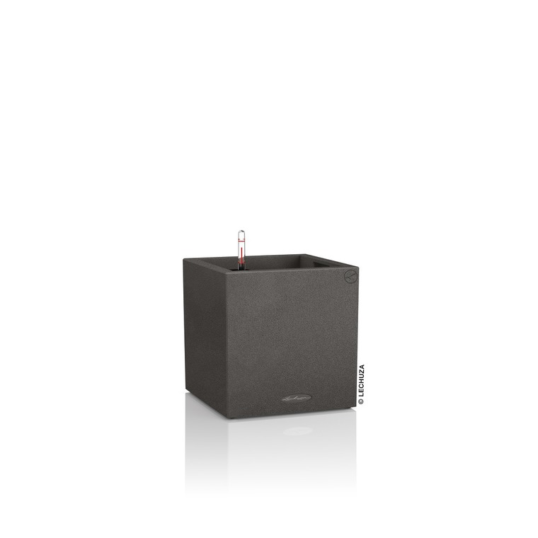 Pot carré noir gamme Canto color L30xl30xH30 cm