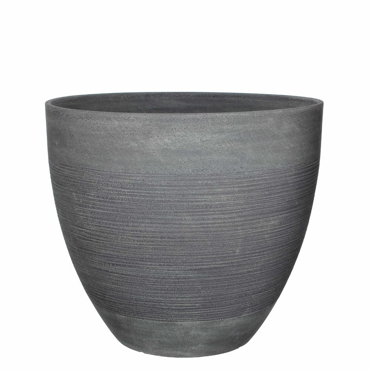 Pot rond gris gamme Echo Ø 45 cm