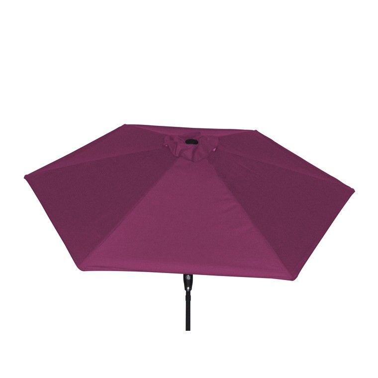 Parasol rond à manivelle violet