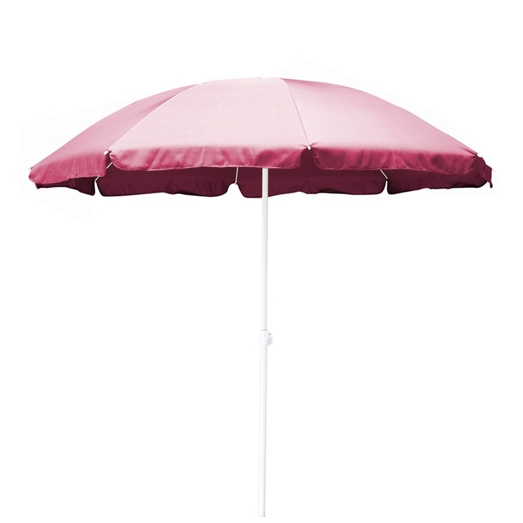 Parasol 8 baleines fibre de verre rose