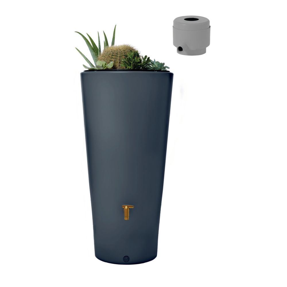 Récupérateur d'eau GARANTIA Vaso 2en1 220 L Graphite