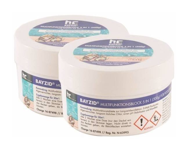 Bayzid® 4 x Chlore multifonction, bloc de 500g - HöFER CHEMIE