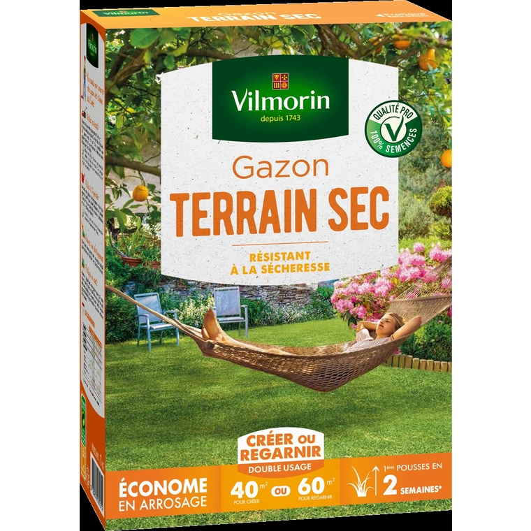 Gazon pour terrain sec Vilmorin 1 kg