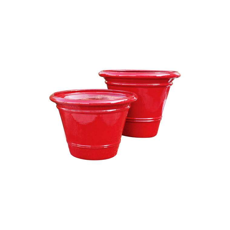 Pot rouge gamme le toscane Ø 37 cm