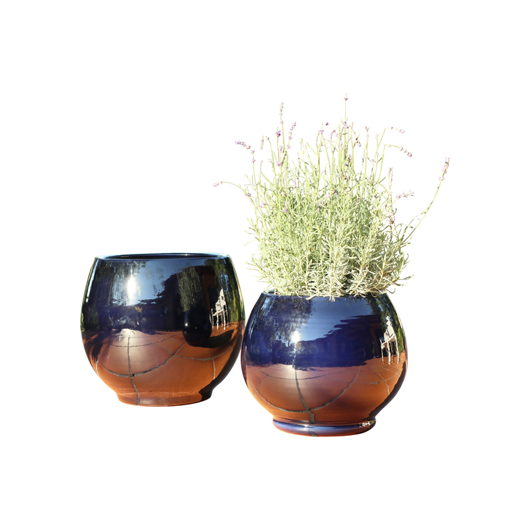 Pot bleu gamme bahia Ø 25 cm