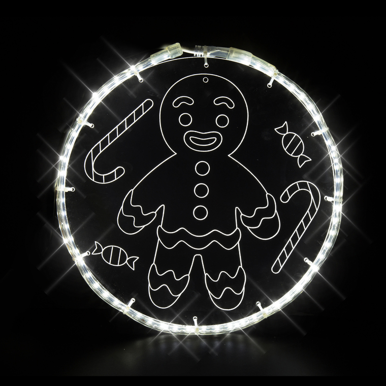 Décoration lumineuse Magic Glass Bonhomme