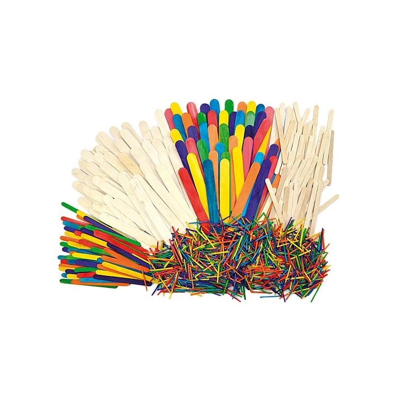 Lot de 1200 bâtonnets et allumettes bois