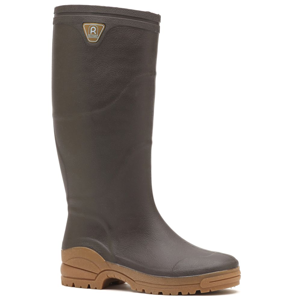 Bottes Optimum marron - Taille 45 - Rouchette