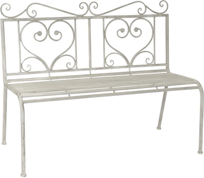 Banc volute en métal Embosse