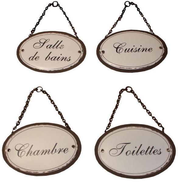 Plaques de porte pour la maison Duchesse (Lot de 4)