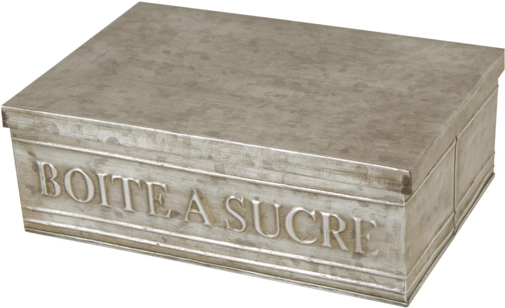 Boite à sucre couleur zinc