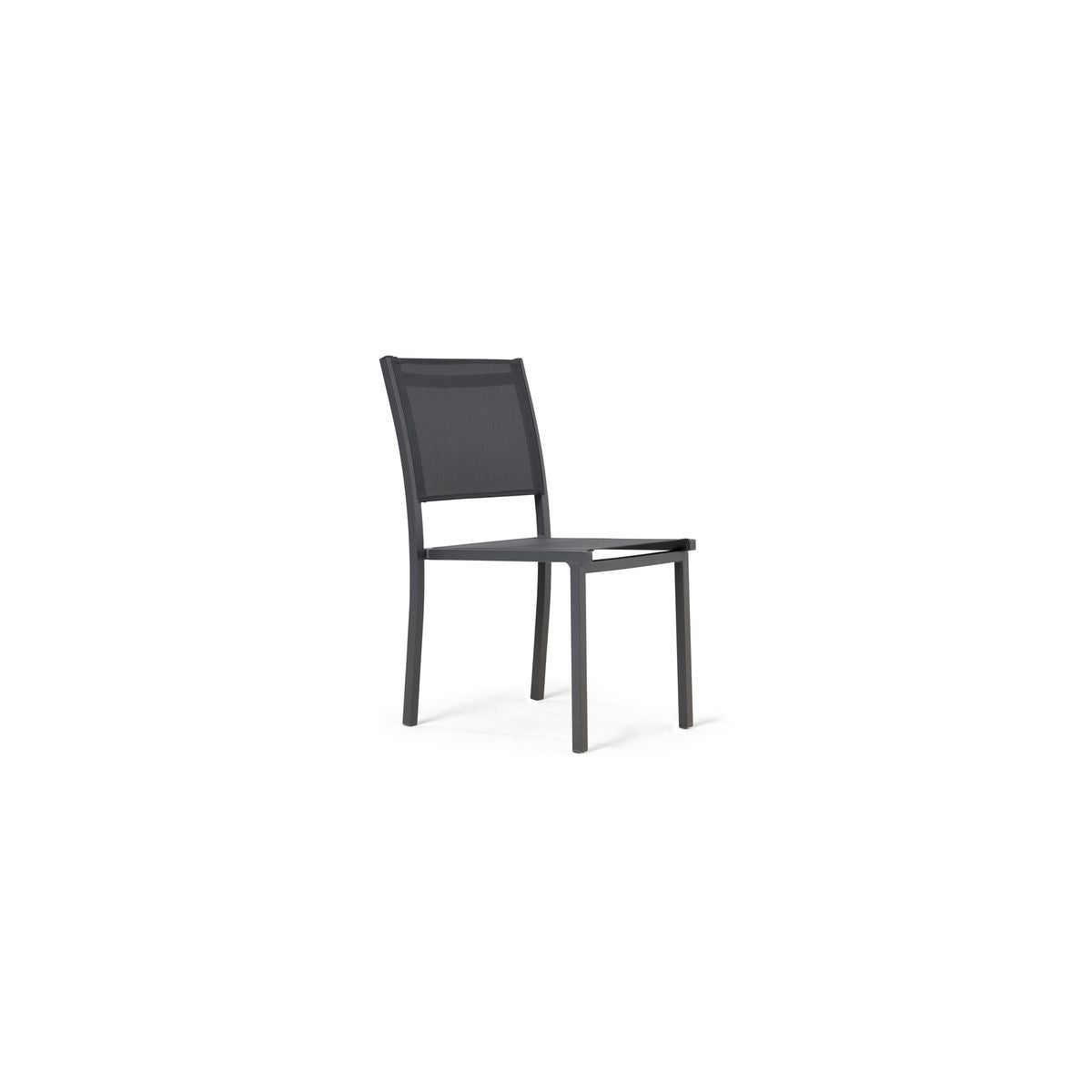 Chaise de jardin en aluminium et textilène