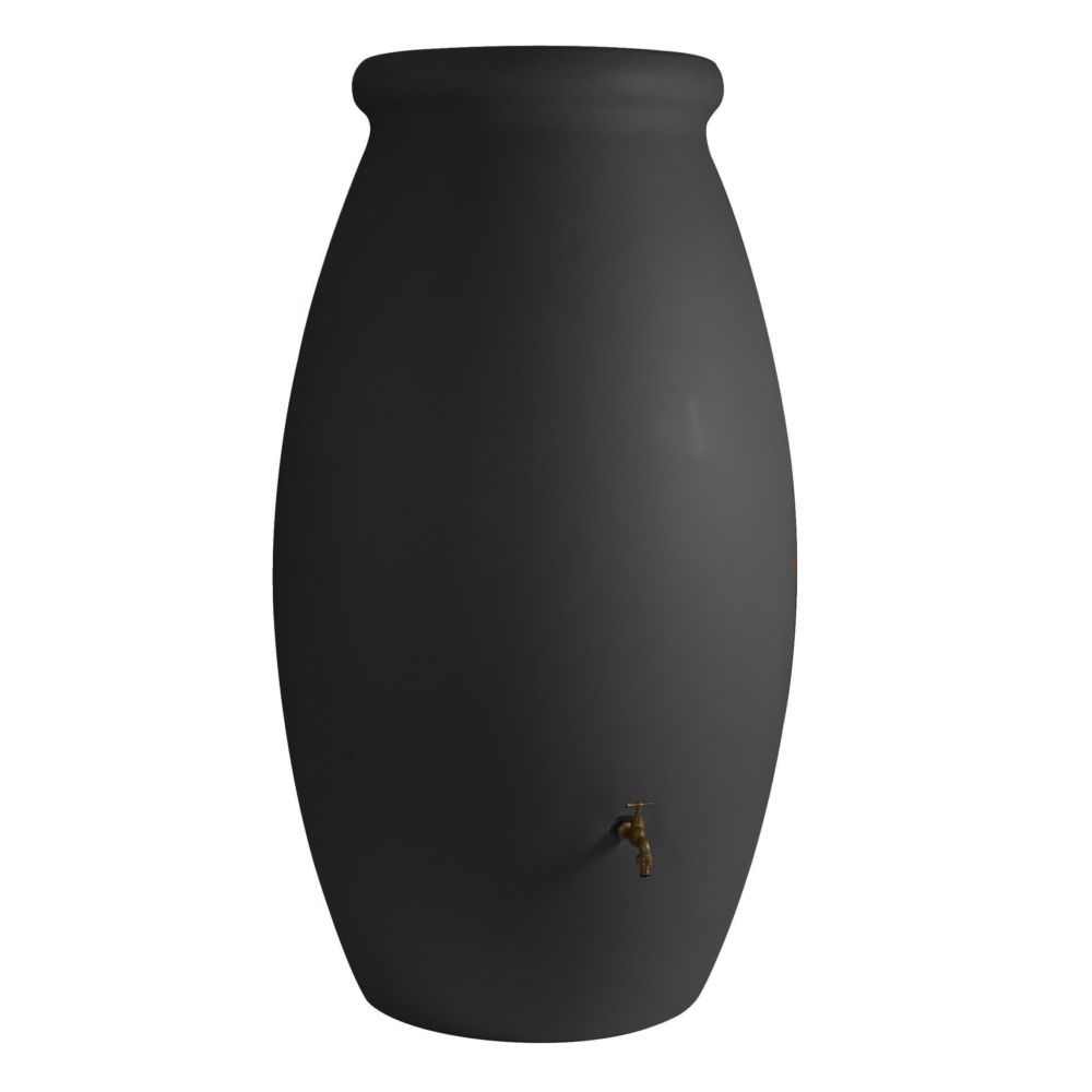 Récupérateur d'eau rotomoulage BELLIJARDIN anthracite en jarre 1 000 L
