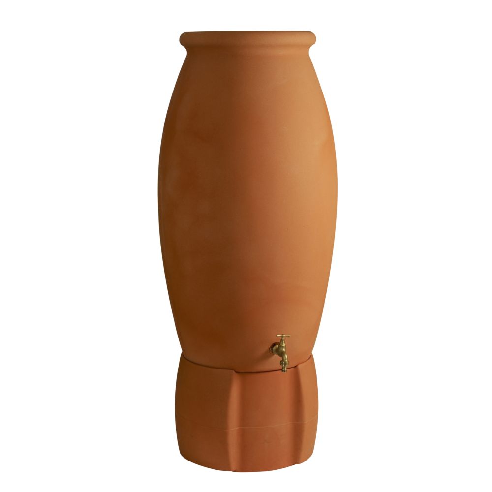 Récupérateur d'eau BELLIJARDIN Terracotta en jarre avec socle 235 L