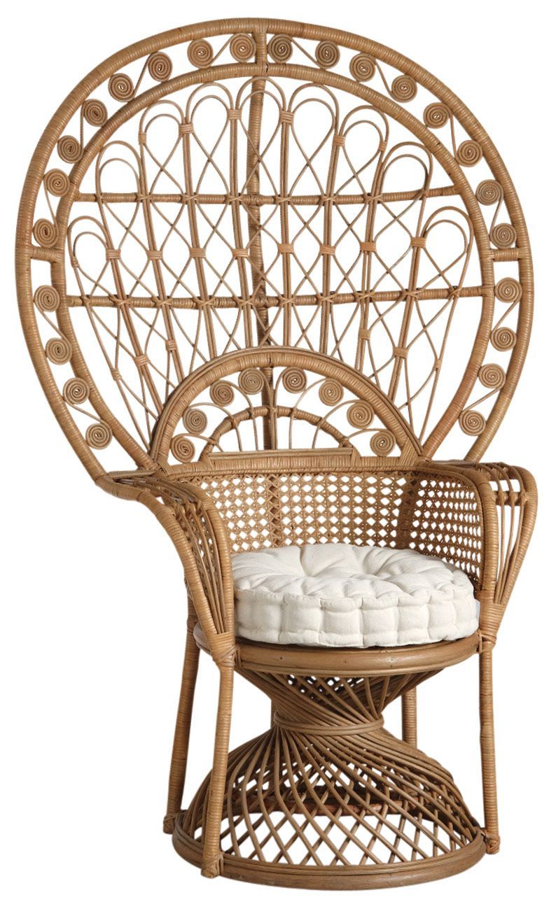 Fauteuil Emmanuelle en rotin Vita
