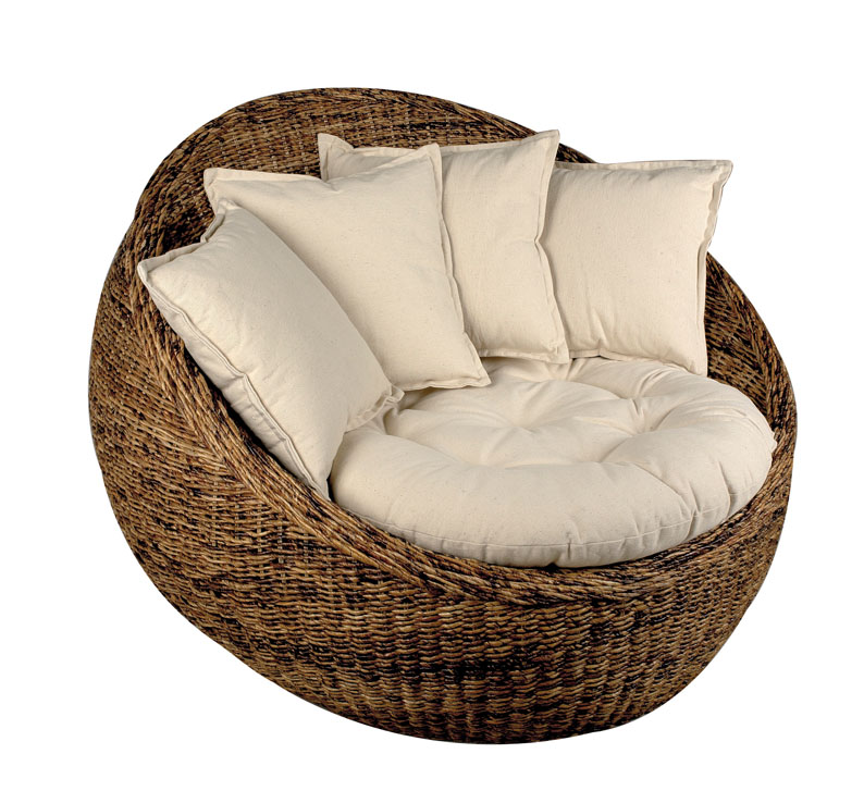 Fauteuil rond en bananier