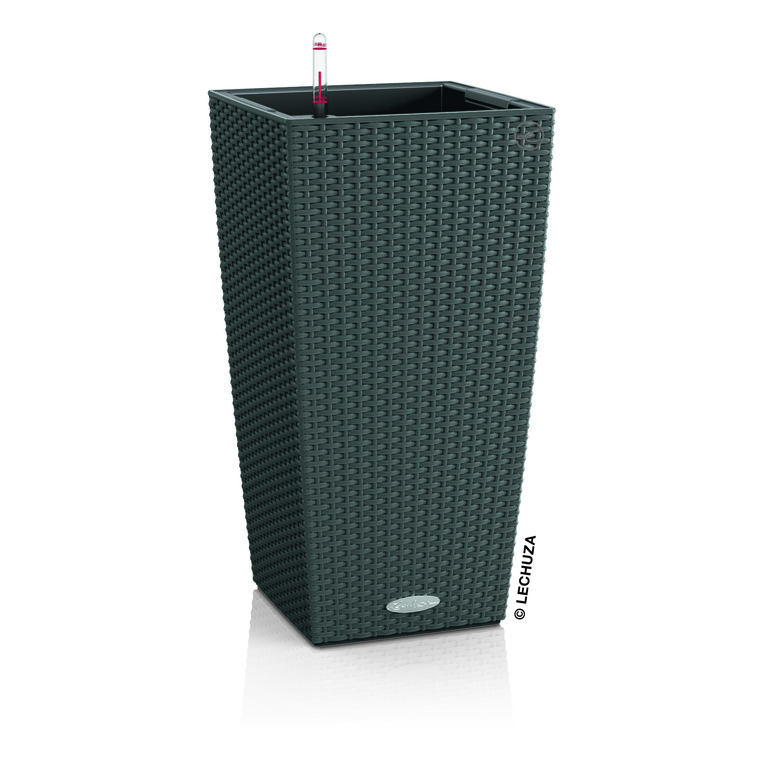Pot 40cm Cubico Cottage 40cm kit complet D.40x H75 cm Lechuza