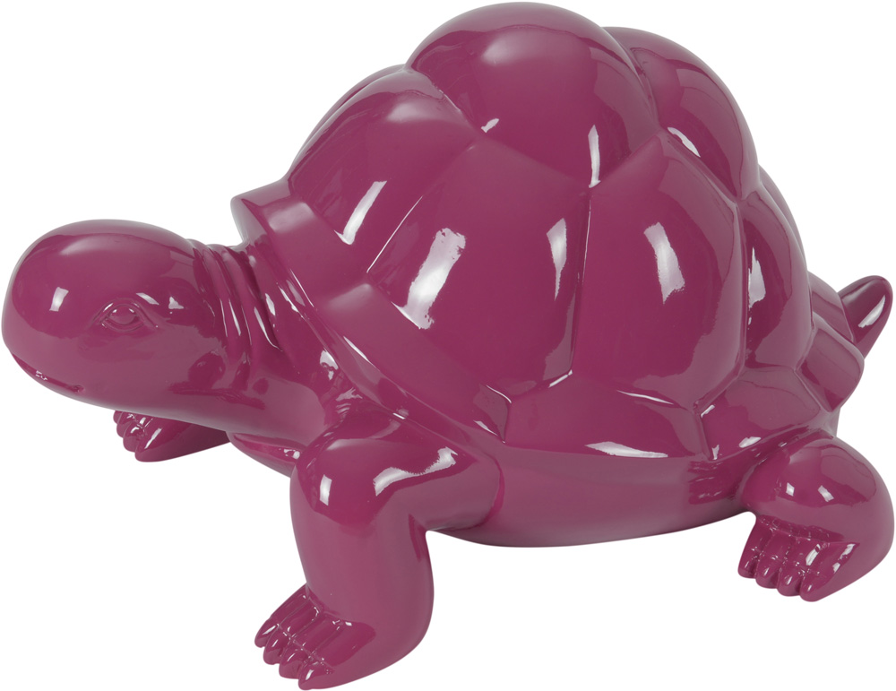Tortue décorative en pierre et résine grand modèle