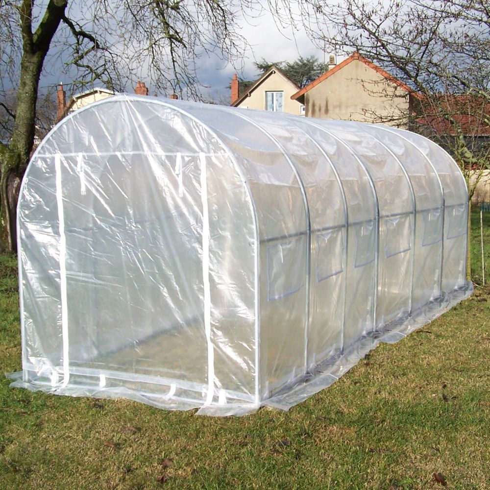 Serre tunnel de culture 18 m² - Habrita