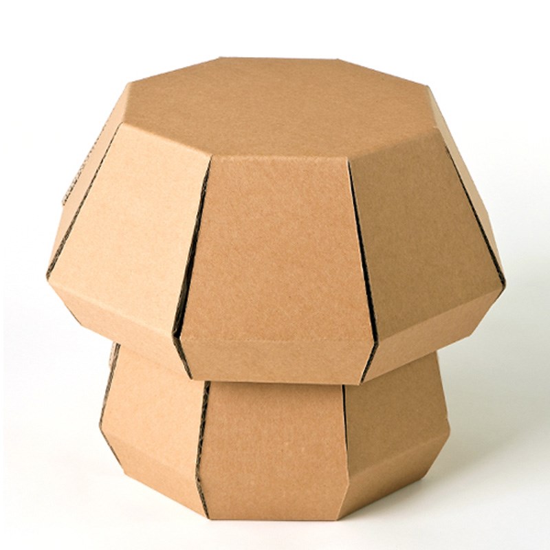 Tabouret enfant en carton à colorier