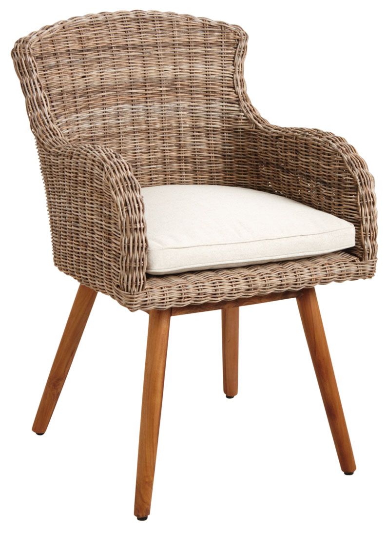 Fauteuil en poelet et teck Kediri