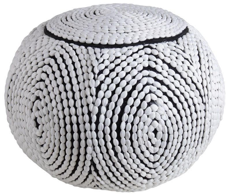 Pouf boule en polyester