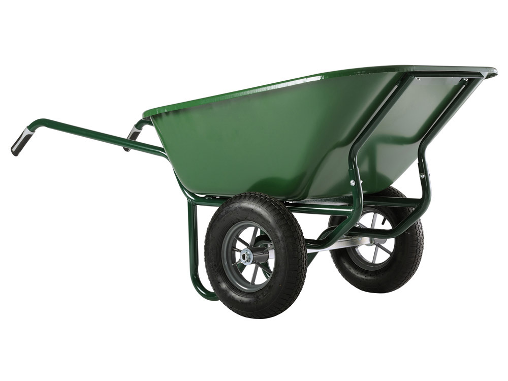 Brouette peinte roues gonflées Expert Twin 1095G- 230L