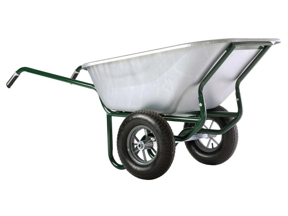Brouette galva roues gonflées Expert Twin 4095G- 230L