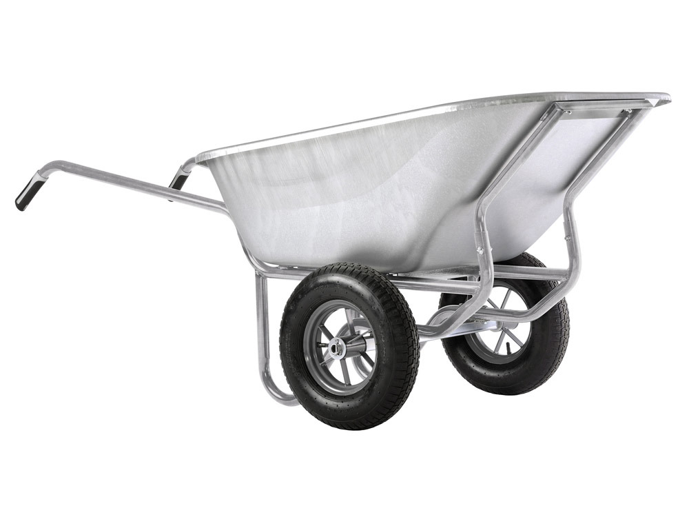 Brouette tout galva roues gonflées Expert Twin 4495G- 230L