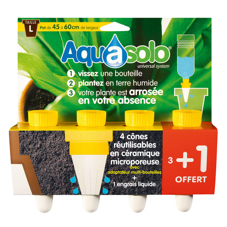 Aquasolo jaune large x4