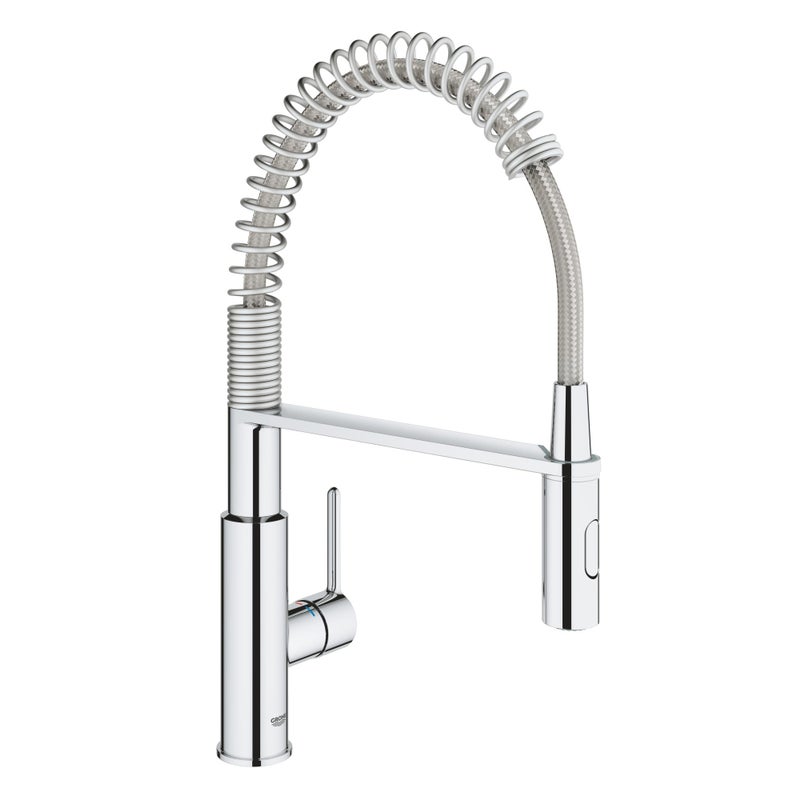 Mitigeur de cuisine avec douchette chromé GROHE Get clova