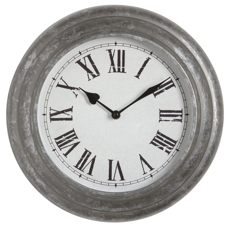 Horloge ronde en métal