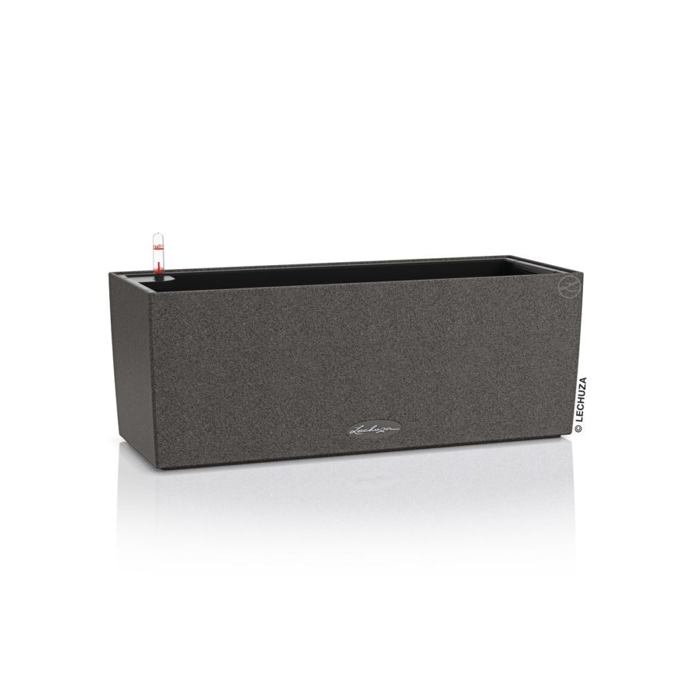 Jardinière Lechuza Balconera Stone L50 H19 noir graphite