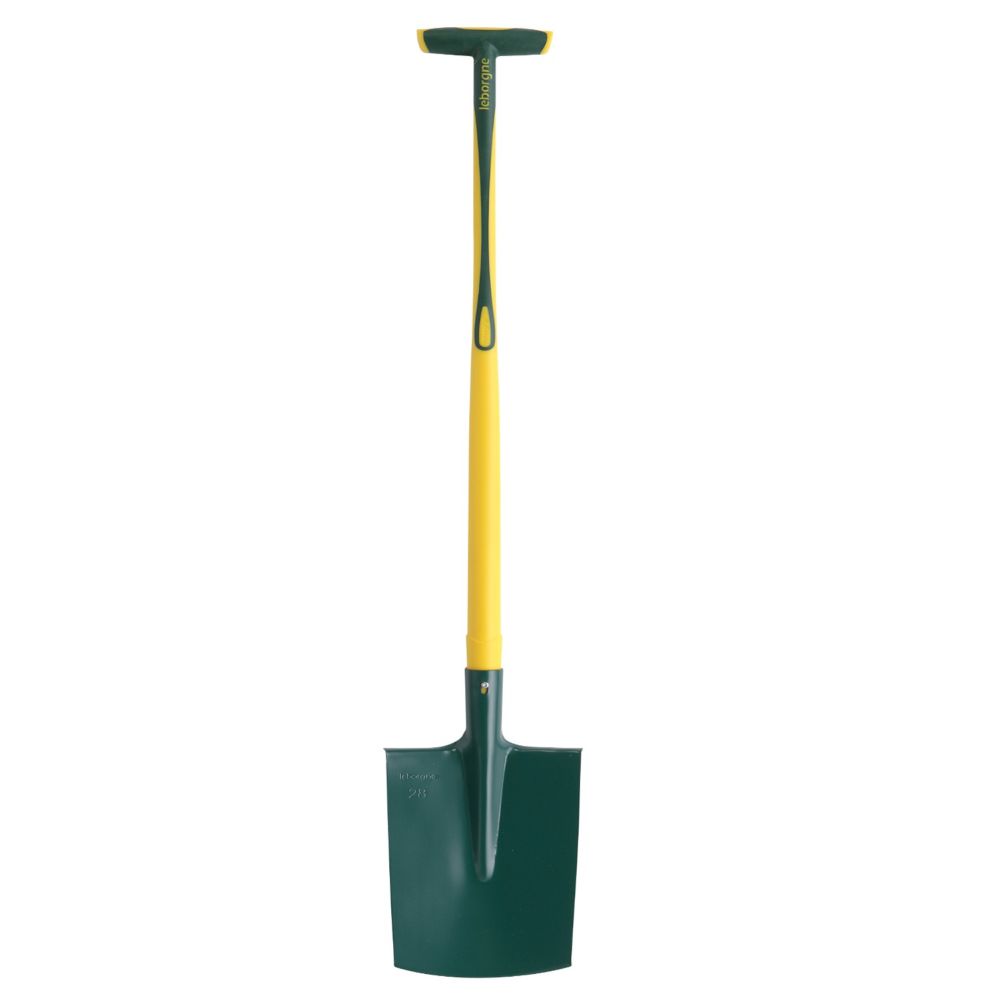 Bêche à rebord - 28 cm Manche béquille Novagrip Leborgne