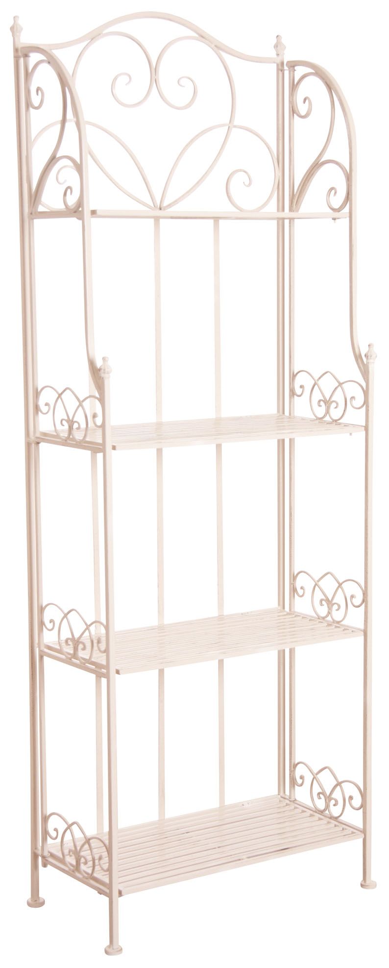Etagère en métal laqué blanc