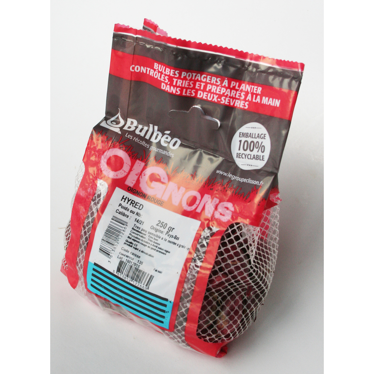 Bulbes d’oignons rouge hyred 250 g
