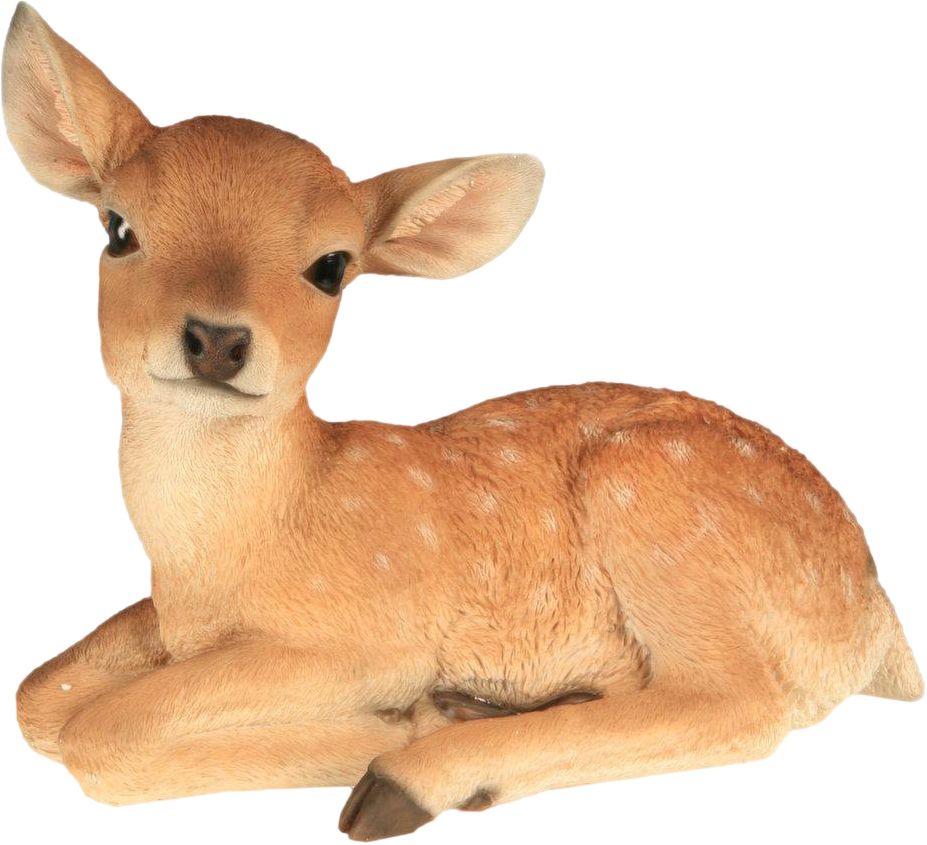 Bambi en résine couché 32 cm