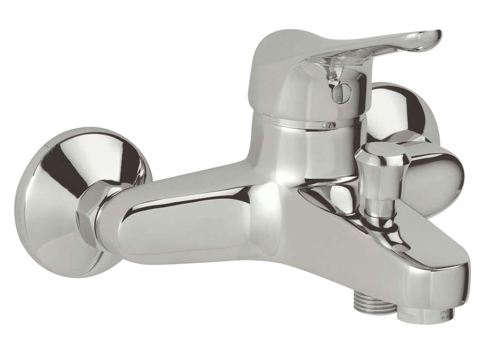 Mitigeur bain douche laiton chromé Saturnos
