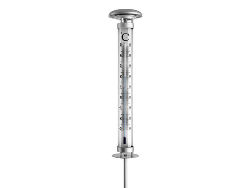 Thermomètre de jardin solaire de jardin à éclairage