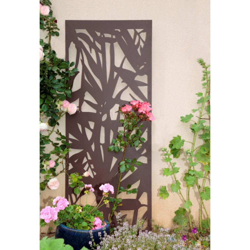 Panneau décoratif NORTENE en métal brun effet vieilli