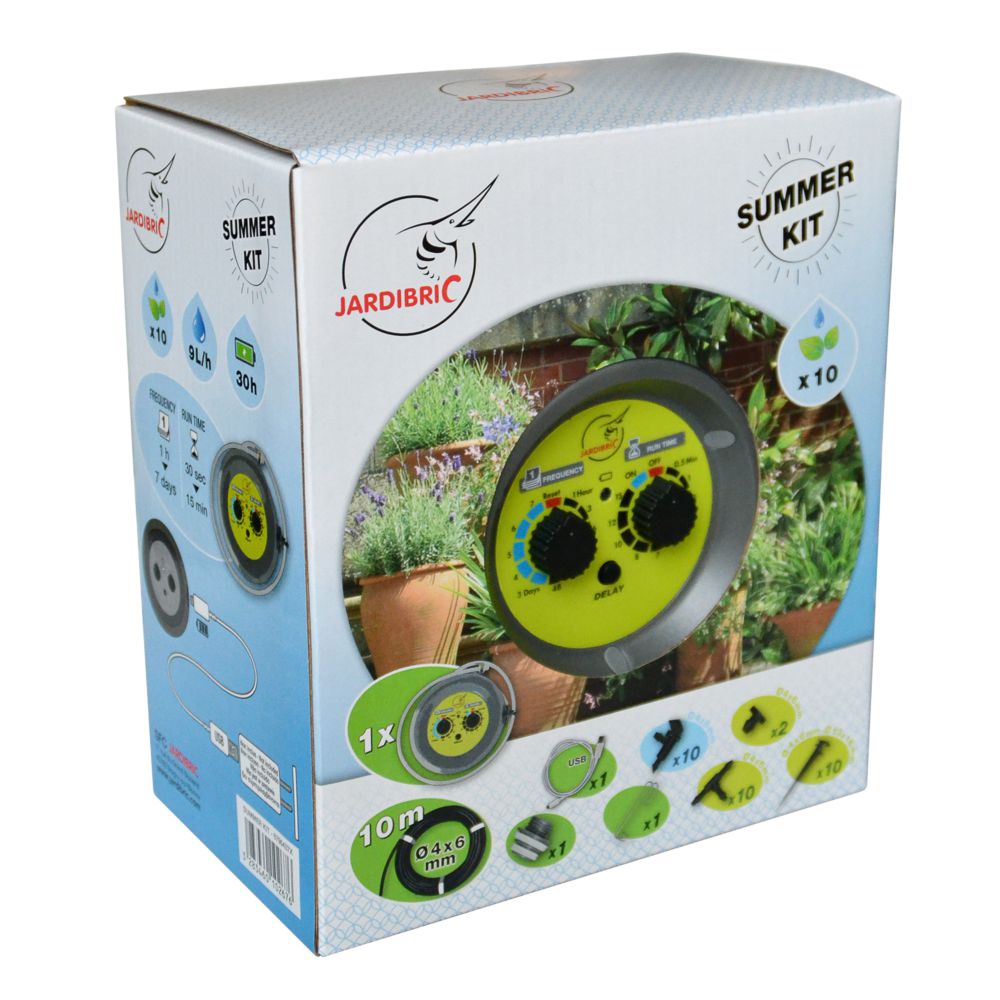 Kit d'arrosage autonome JARDIBRIC pour 10 plantes