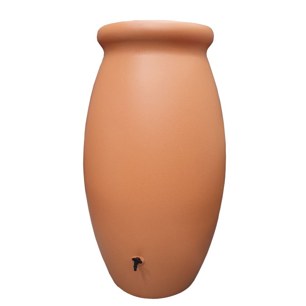 Récupérateur d'eau soufflage BELLIJARDIN Toscane terracotta en jarre 1 000 L