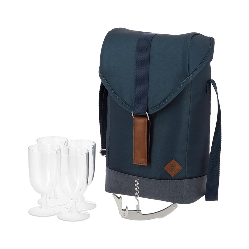 Porte-bouteille éco-conçu et 4 verres