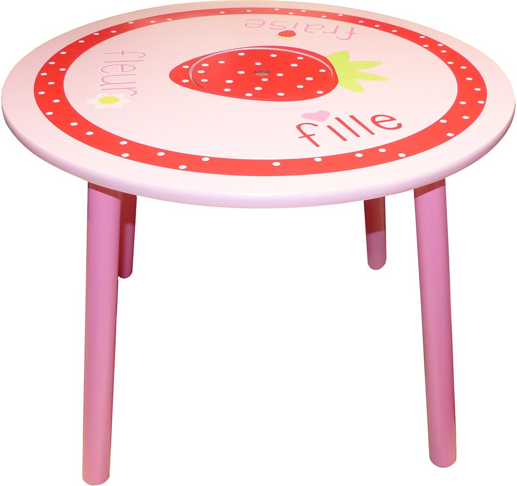 Table pour enfant Fraise