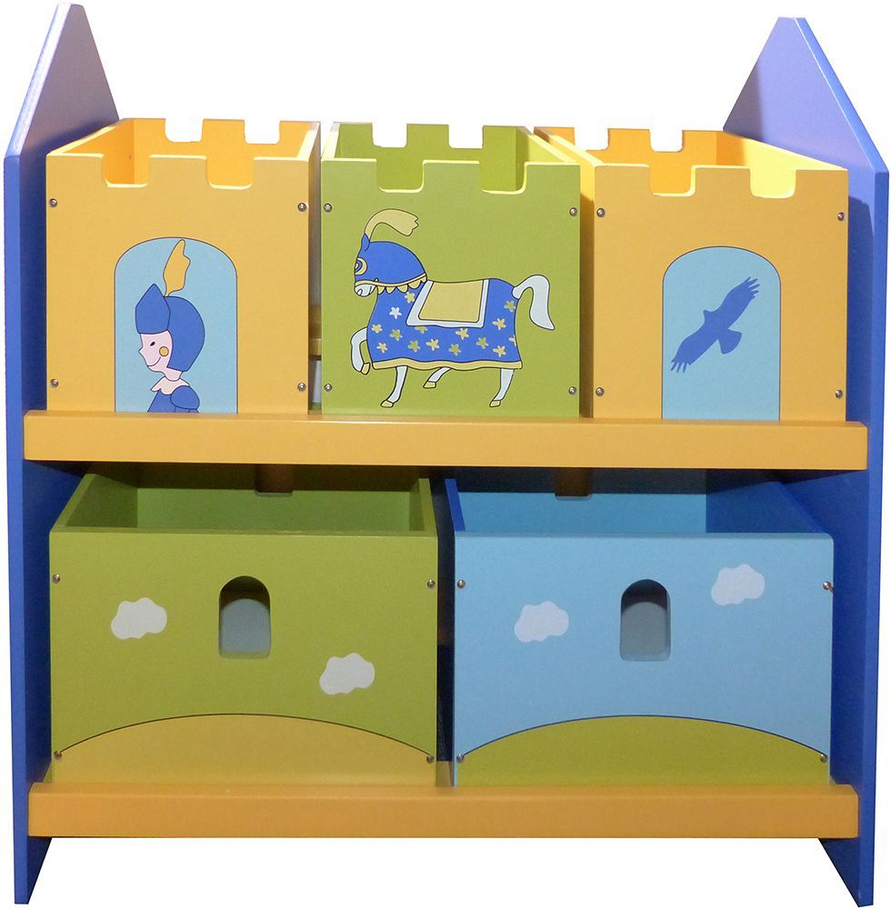 Etagère 5 bacs pour enfant Chevalier